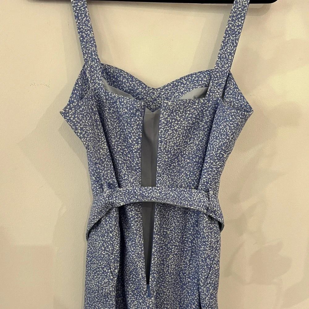 NWOT Jonathan Simkhai Layla Harper Blue Polkadot Jumpsuit size 6 - Picture 8 of 12